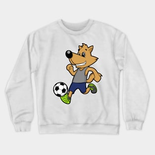 Dog as Soccer player at Soccer Crewneck Sweatshirt